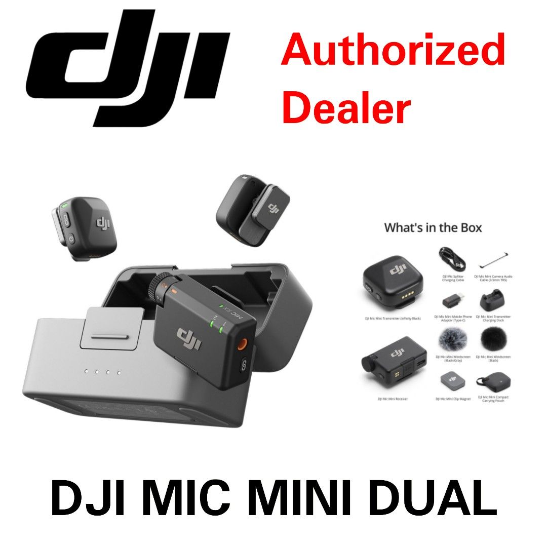 DJI MIC MINI DUAL SYSTEM WIRELESS MICROPHONE dji mic mini dual632350586063381119