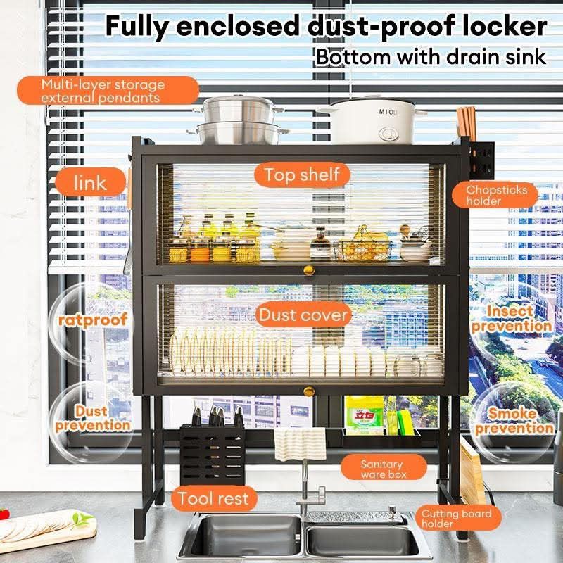 Double Layer Dish Rack Kitchen Organizer (Category: Bathroom & Kitchen Fixtures) located in Paranaque City. Submitted by jaydenx (Listing ID 1366998118, Image 2). Description: Brand new. Never been used.Kakadating lang (see pic) pero while checking the measurement hindi pala kaysa. Bought for almost 2200 pero 2k nalang. Location: Parañaque City RFS: Hindi kasya sa sink MOP: Gcash, Maya, Bpi, RCBC For Pick up or Lalamove.
