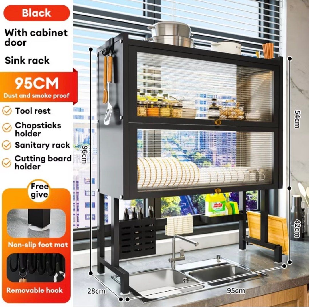 Double Layer Dish Rack Kitchen Organizer (Category: Bathroom & Kitchen Fixtures) located in Paranaque City. Submitted by jaydenx (Listing ID 1366998118, Image 1). Description: Brand new. Never been used.Kakadating lang (see pic) pero while checking the measurement hindi pala kaysa. Bought for almost 2200 pero 2k nalang. Location: Parañaque City RFS: Hindi kasya sa sink MOP: Gcash, Maya, Bpi, RCBC For Pick up or Lalamove.