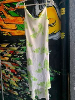 Floral Cowl Neck Sheer Summer Wedding Guest Debut Dress
