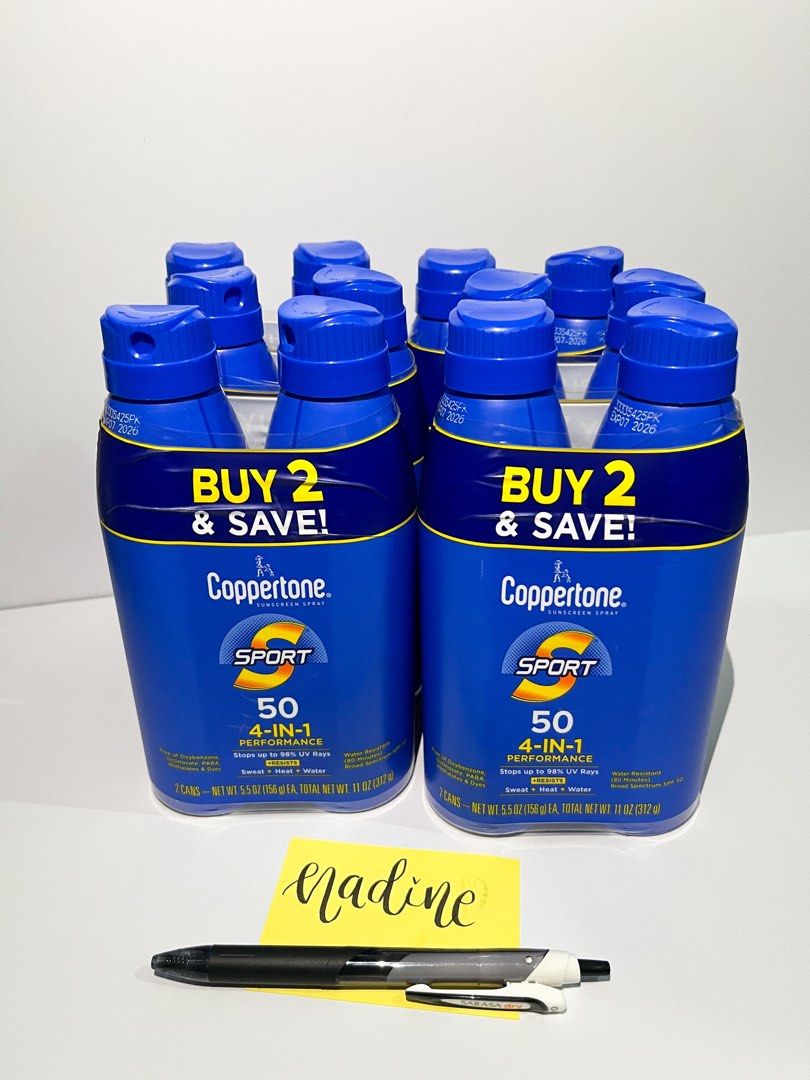 [from USA 🇺🇸] coppertone sunscreen spray (Category: Body Care) located in Bulacan. Submitted by wolfhards (Listing ID 1366991904, Image 1). Description: onhand, original, directly from 🇺🇸 ₱450 (each set na naka-tape together) •Condition: brand new, unsused WYSIWYG (What you see is what you get) •RFS: Need space; I don’t use them. Padala ng kamag-anak. •Priority goes to whoever pays first if multiple buyers inquire at the same time. •NO RUSH S