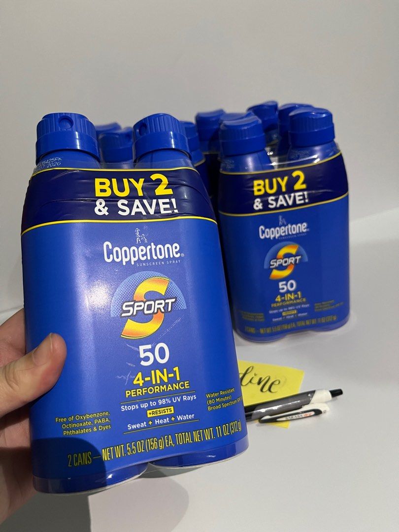 [from USA 🇺🇸] coppertone sunscreen spray (Category: Body Care) located in Bulacan. Submitted by wolfhards (Listing ID 1366991904, Image 3). Description: onhand, original, directly from 🇺🇸 ₱450 (each set na naka-tape together) •Condition: brand new, unsused WYSIWYG (What you see is what you get) •RFS: Need space; I don’t use them. Padala ng kamag-anak. •Priority goes to whoever pays first if multiple buyers inquire at the same time. •NO RUSH S
