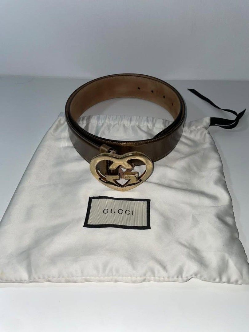 Gucci Belt (Category: Luxury Accessories) located in Manila. Submitted by ja.elegantdesigns (Listing ID 1367062153, Image 1). Description: Gucci Monogram Belt - Heart Buckle Good Condition. PM me for more details..