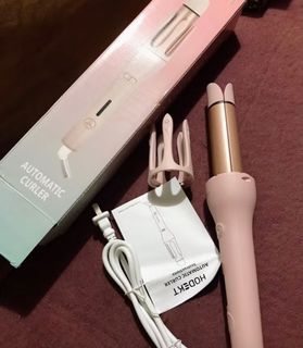 HODEKT 2 In 1 Hair Curler And Straightener Automatic Curler Iron Ceramic Curling Curler Fast Heating