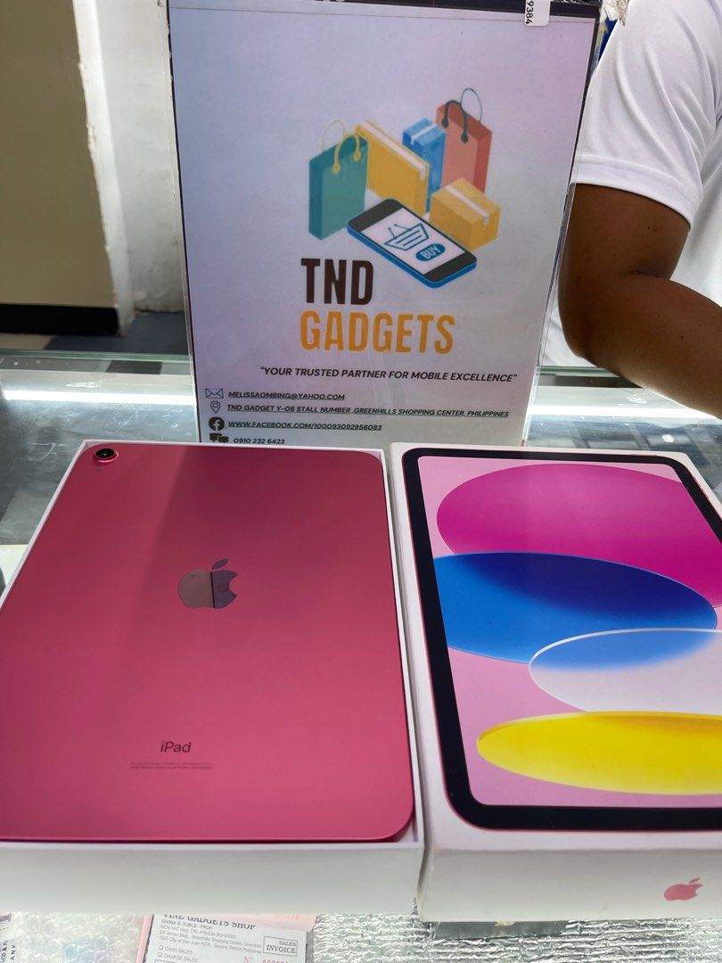 IPad 10th gen 256gb (Category: iPad) located in Pasig City. Submitted by melissaomb01623 (Listing ID 1367001676, Image 2). Description: IPad 10th gen 256gb wifi good as new complete with box 💯smooth 📌pick up store in greenhills shopping center 📌we do cod in metro manila and near provinces just add sf only 📌we ship nationwide via LBC 📌we accept swap/trade in 📌we accept credit card installment 📌we accept ggives 📌we accept spaylater 📌for fa