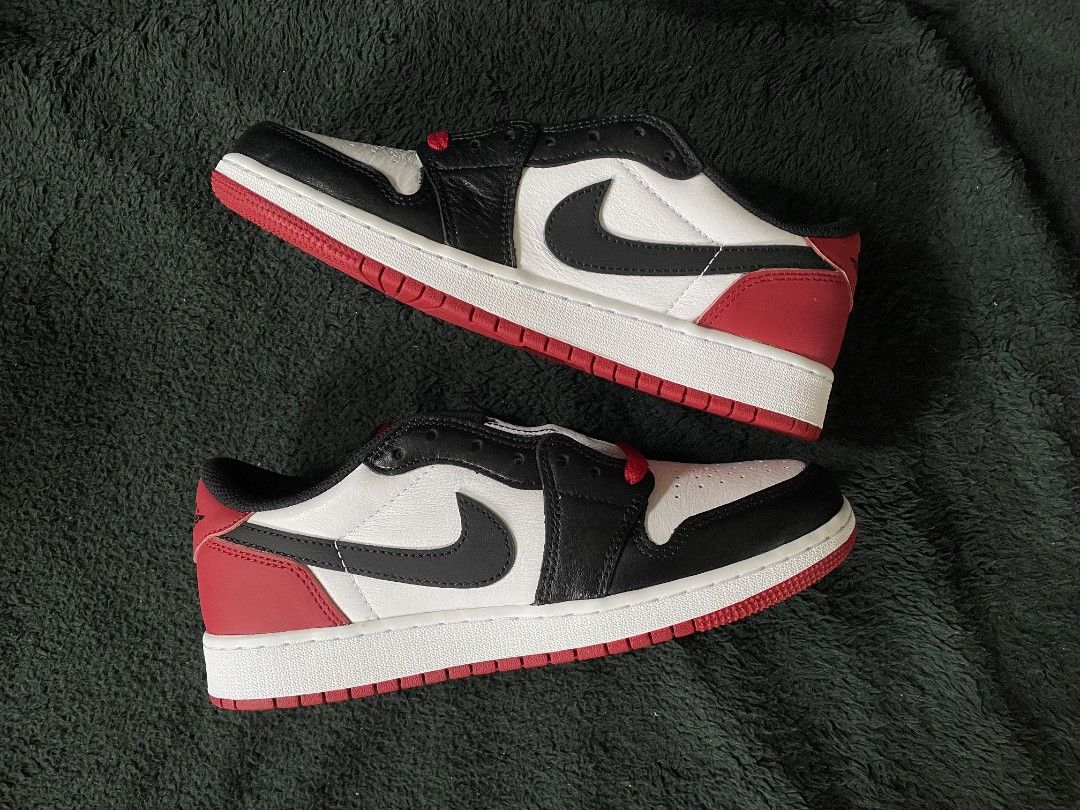 Jordan 1 Low OG Black Toe GS (Category: Sneakers) located in La Trinidad. Submitted by paulabad03 (Listing ID 1367062729, Image 3). Description: Jordan 1 Low OG Black Toe Brand new Authentic/Legit Sizes: 4Y, 5Y, 5.5Y, 6Y, 7Y ₱3500 each 📍Baguio area or +sf thru LBC or JRS.