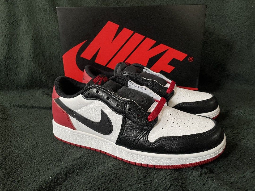 Jordan 1 Low OG Black Toe GS (Category: Sneakers) located in La Trinidad. Submitted by paulabad03 (Listing ID 1367062729, Image 1). Description: Jordan 1 Low OG Black Toe Brand new Authentic/Legit Sizes: 4Y, 5Y, 5.5Y, 6Y, 7Y ₱3500 each 📍Baguio area or +sf thru LBC or JRS.