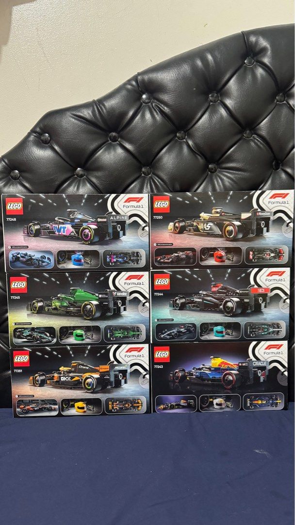 Lego F1 (Category: Lego & Building Sets) located in Manila. Submitted by sheelanahelyyy (Listing ID 1367048932, Image 2). Description: Lego Formula 1 BWT ARAMCO MCLAREN MONEYGRAM PETRONAS ORACLE Original Sealed .