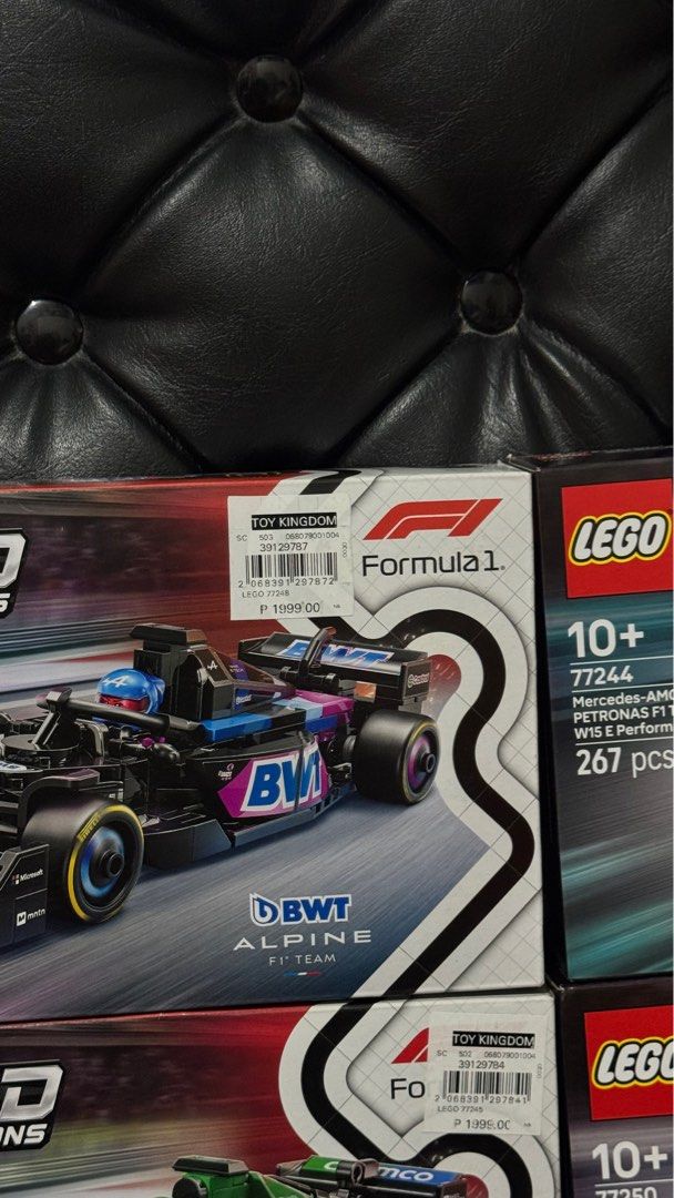 Lego F1 (Category: Lego & Building Sets) located in Manila. Submitted by sheelanahelyyy (Listing ID 1367048932, Image 3). Description: Lego Formula 1 BWT ARAMCO MCLAREN MONEYGRAM PETRONAS ORACLE Original Sealed .
