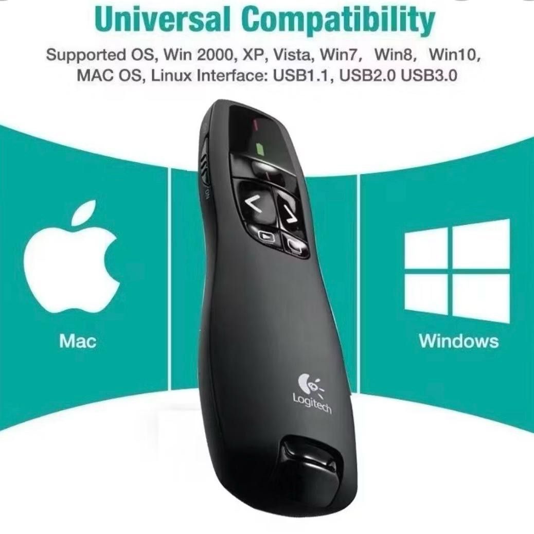 Logitech R400 Usb Logitech R400 USB Wireless Presenter Red Laser Pointer, Computers ...