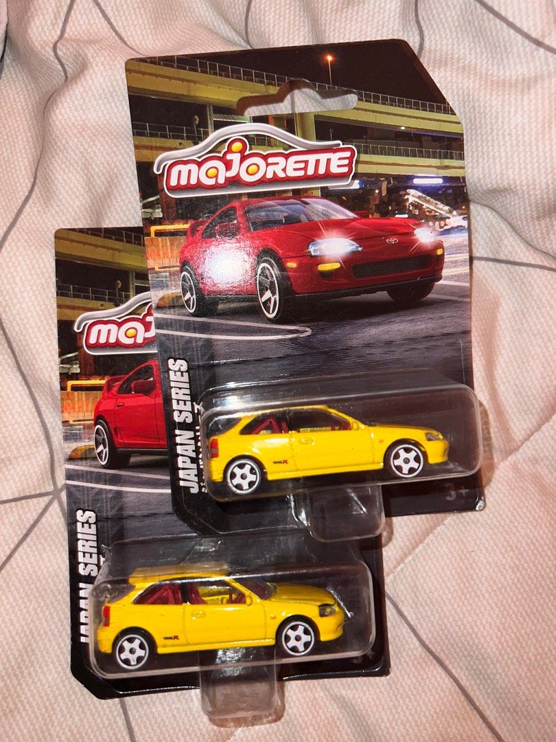 Majorette Civic Hatchback Type R ek9 1:64 scale (Category: Vehicle & Diecast Models) located in Las Pinas. Submitted by charlsssb (Listing ID 1366919608, Image 1). Description: For sale Majorette Civic Type R ek9 (Yellow) Japan exclusive 1:64 scale Card: Soft corners Brand new sealed mint condition For only ₱300 each Dm for inquiries..