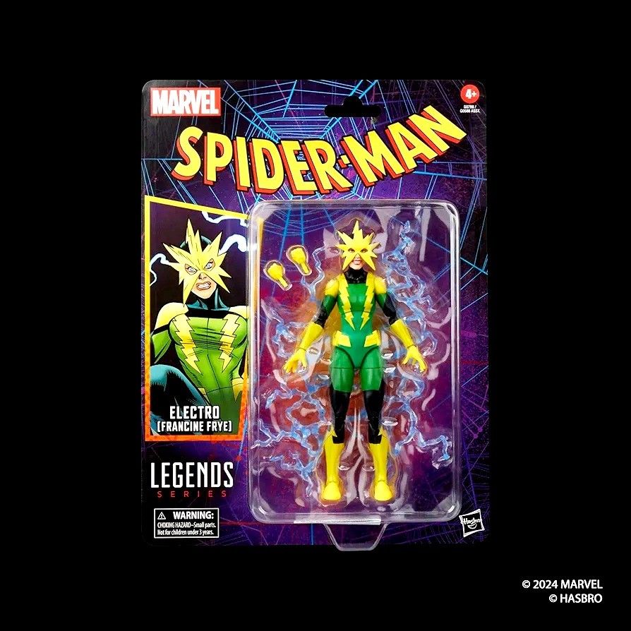 Marvel Legends Spider-Man Electro ( Francine Frye ) Hasbro Retro ...