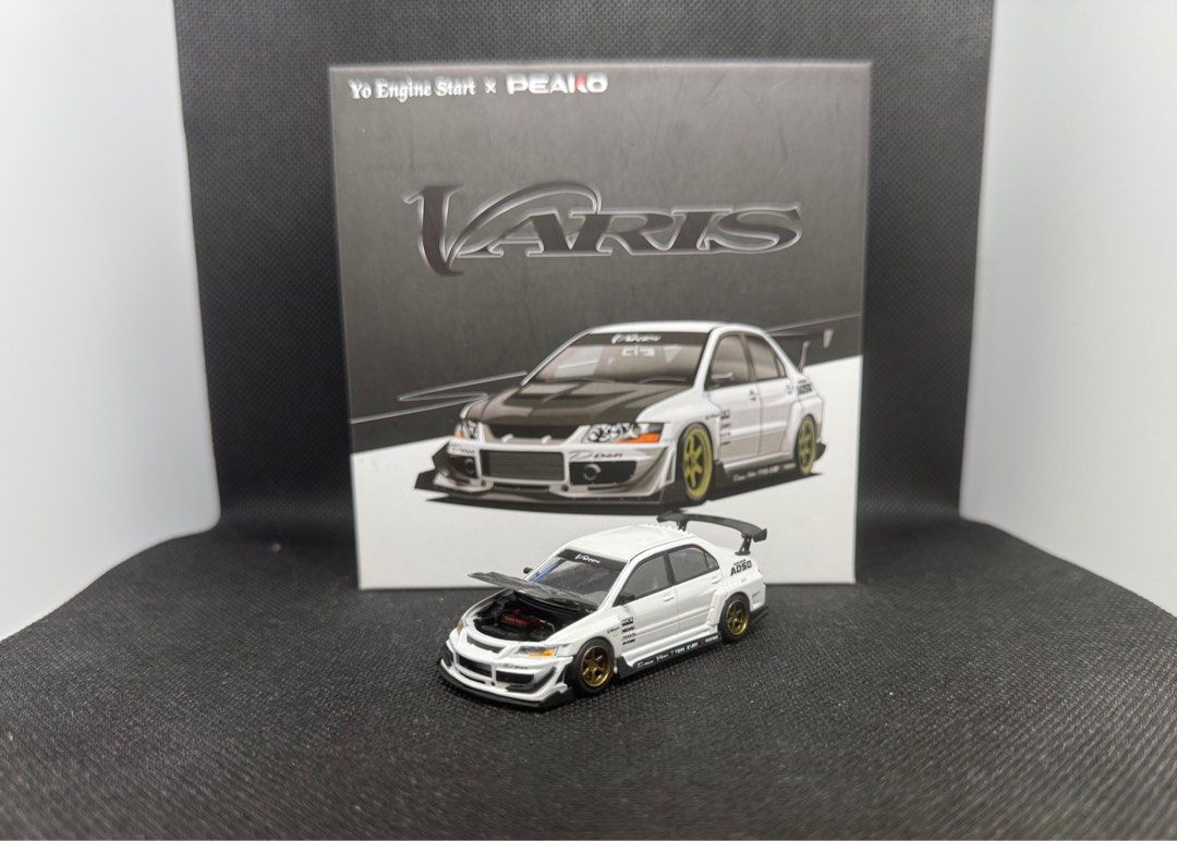 PEAKO Mitsubishi Lancer Evolution IX VARIS White 1/64, Toys