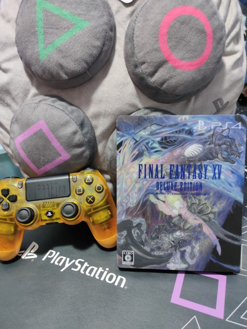 PS4 Final Fantasy XV deluxe edition (Category: PlayStation) located in Manila. Submitted by kikim012 (Listing ID 1367009920, Image 1). Description: no obvious dirt sa case 2 disc(s) , both clean may mga manuals2x steel case, walang kalawang, malinis at makinis. location: cagayan de oro city shipping: Lbc cod cop.