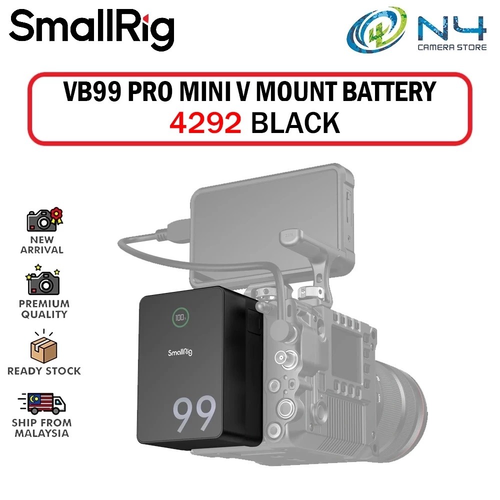 SMALLRIG VB99 PRO MINI V MOUNT BATTERY 4292, Photography, Photography ...