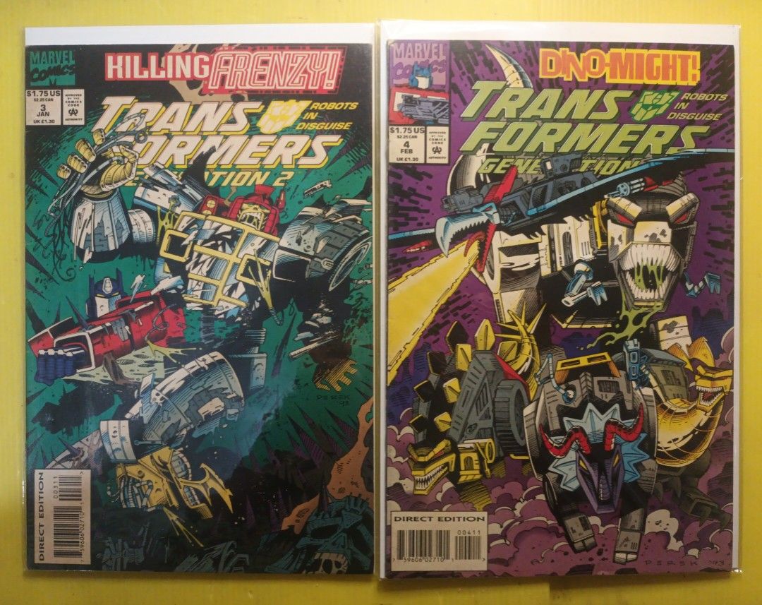 Transformers: Generation 2 Set (Category: Comics & Manga) located in Marikina City. Submitted by ferdzramos3691 (Listing ID 1199529398, Image 2). Description: Transformers: Generation 2 Set- A 12 part series run (complete run). Script written by Simon Furman and Art by Derek Yaniger. Publish by Marvel Comics Year 1993 - 1994. Comics are in Very Good to Fine Conditions with individual bag and board. Selling only as a set, Price slightly negotiable