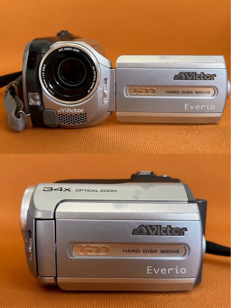 Victor JVC everio digital video camera (Category: Video Cameras) located in Las Pinas. Submitted by pl4y_it_4g4in (Listing ID 1366988112, Image 1). Description: Used No issue With battery and charger only Storage: HDD 30gb SD card (not included) .