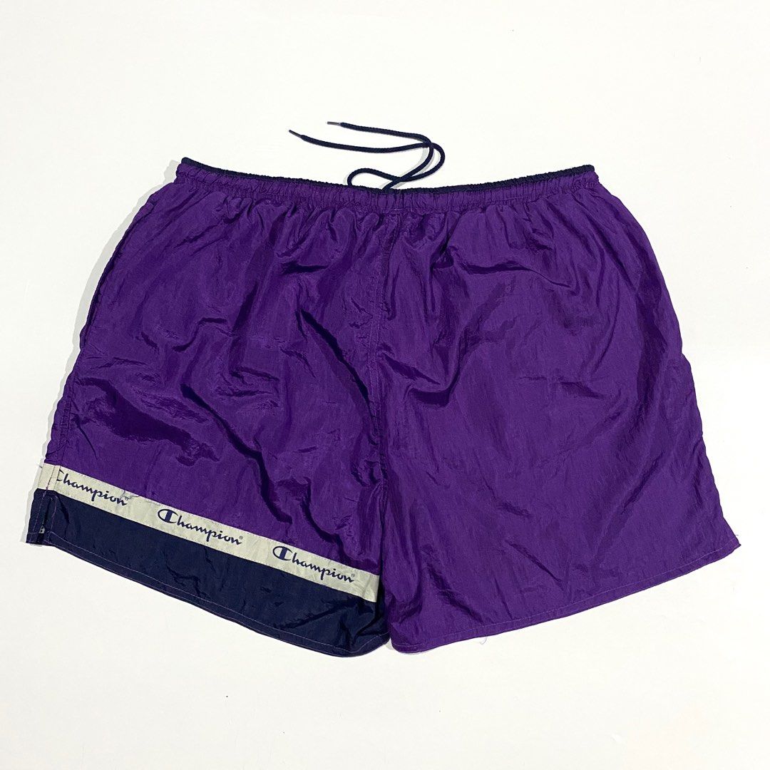 Nylon Shorts Champion Vintage Champion Nylon Shorts Ungu