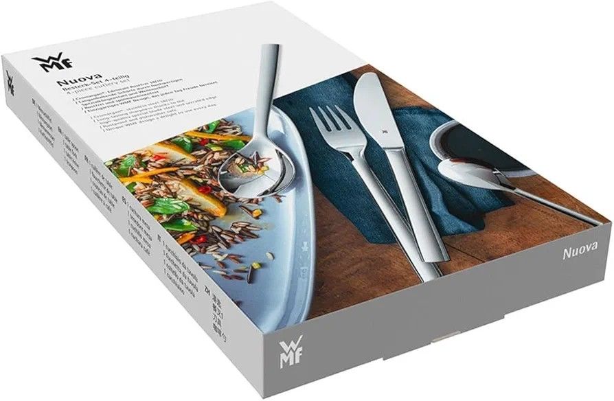 WMF Nuova 4-Piece Cutlery Set Monobloc Knife Stainless Steel