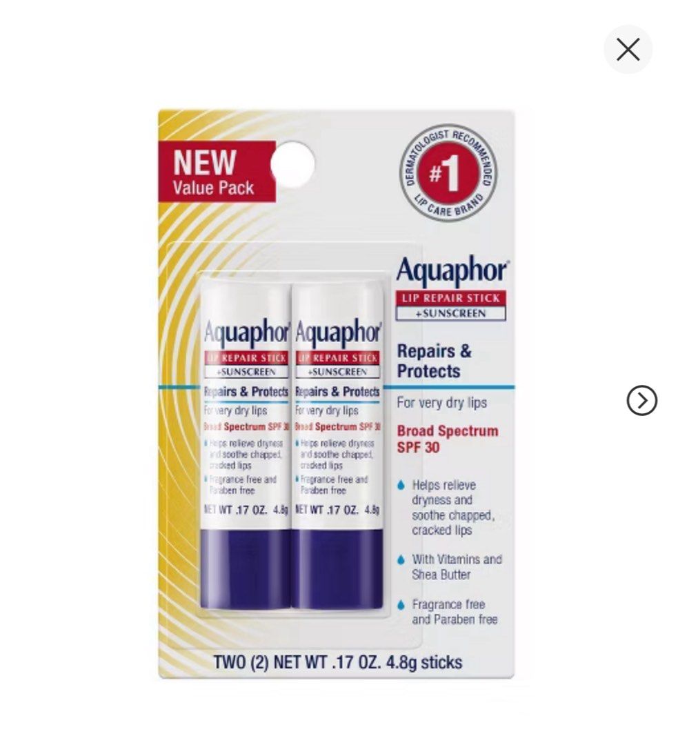 Aquaphor healing ointment and lip balm (Category: Makeup) located in Paranaque City. Submitted by prelovedbykz (Listing ID 1371947150, Image 1). Description: 1.75oz 620php 0.70 fl oz 820php 0.35 fl oz 550php lip balm 2pk 760php eta june 8.