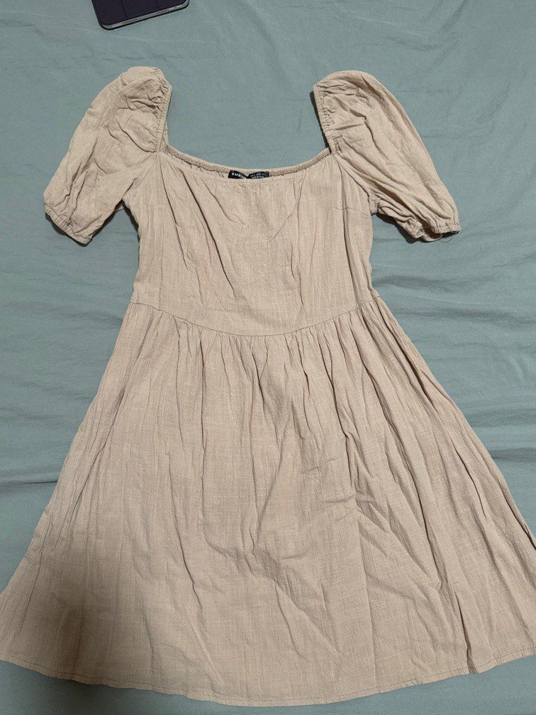 Beige Puff Sleeve Dress (Category: Dresses) located in Quezon City. Submitted by itsjms (Listing ID 1372035844, Image 1). Description: .