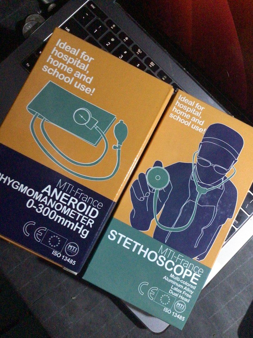 BP Manual Aneroid Sphygmomanometer (Category: Medical Supplies & Tools) located in Manila. Submitted by declutt3rwaya (Listing ID 1372016711, Image 1). Description: Brand: MIT-France sphygmomanometer + stethoscope bundle for 550 never been used, nastore lang issue sa steth ear rubber due to storage lang comes with complete box and manual south cal loc lalamove/jnt gcash payment .