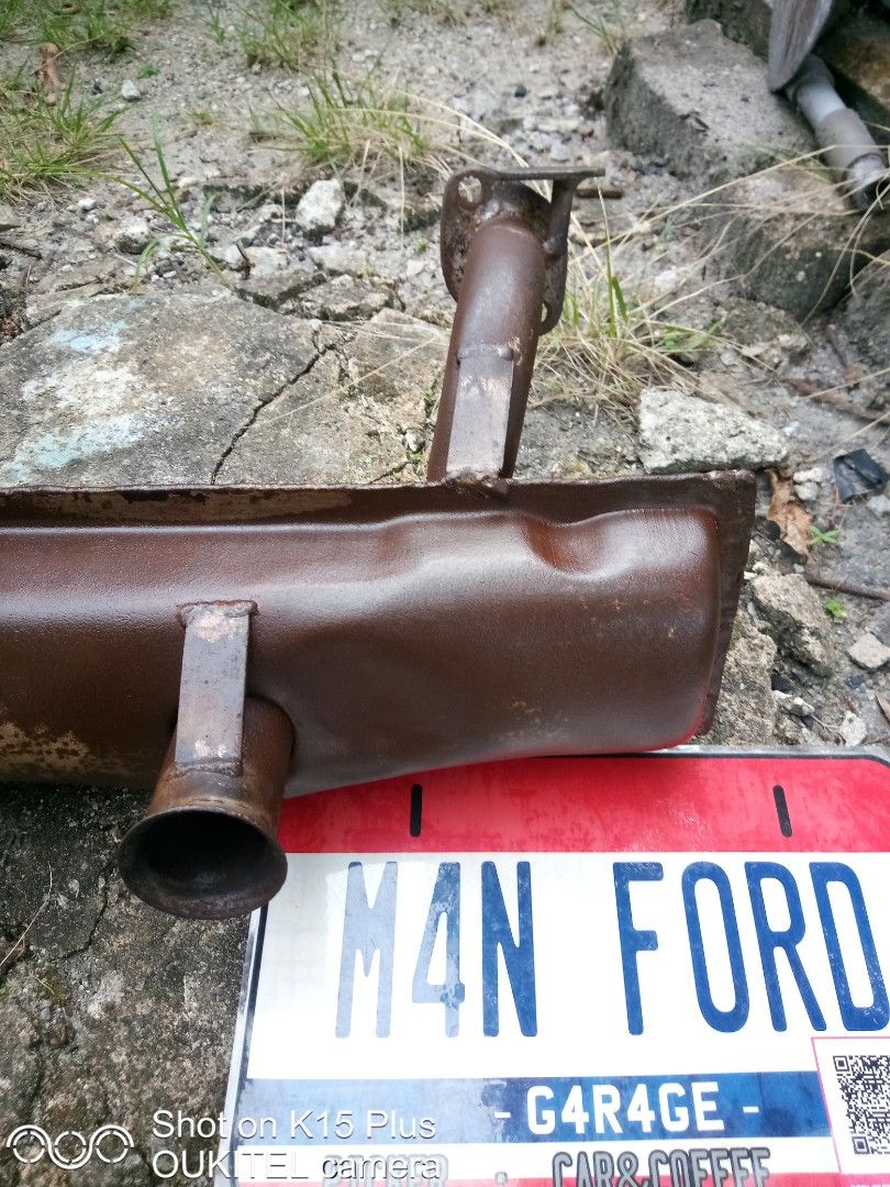 Exzos (Category: Auto Accessories) located in Taiping. Submitted by peijai_z (Listing ID 1371934465, Image 3). Description: VW muffler vintage 1956/1960 exhaust muffler twin tail..
