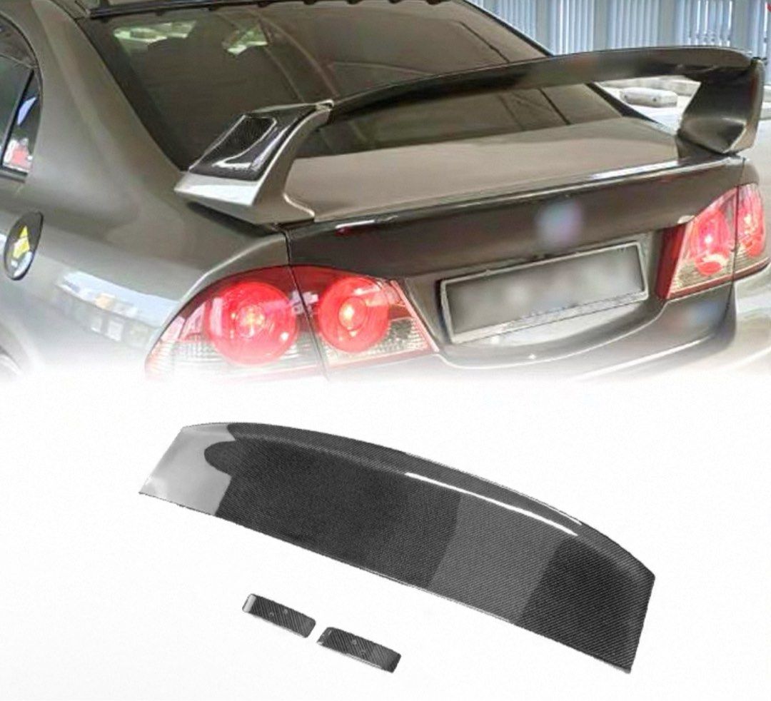 Fd2r Rear Shell Honda Civic FD2R 2006-2011 Feels Style Genuine Carbon Fiber Rear ...