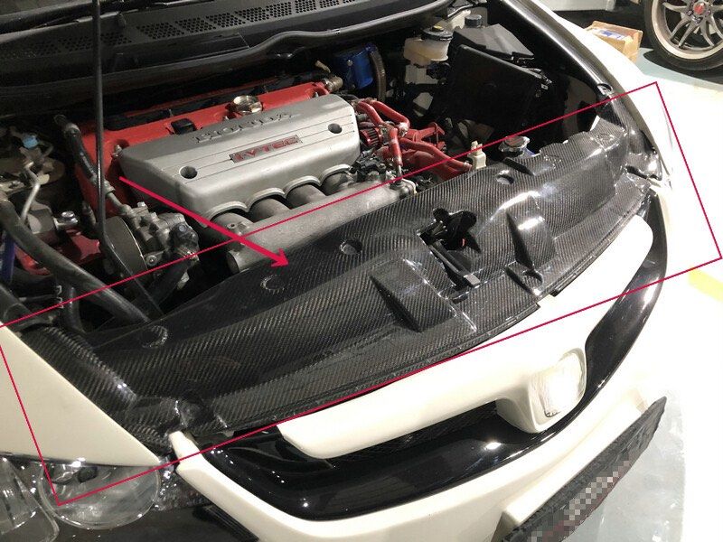 Honda Civic FD2R 2006-2011 Genuine Carbon Fiber Cooling Slam Panel ...