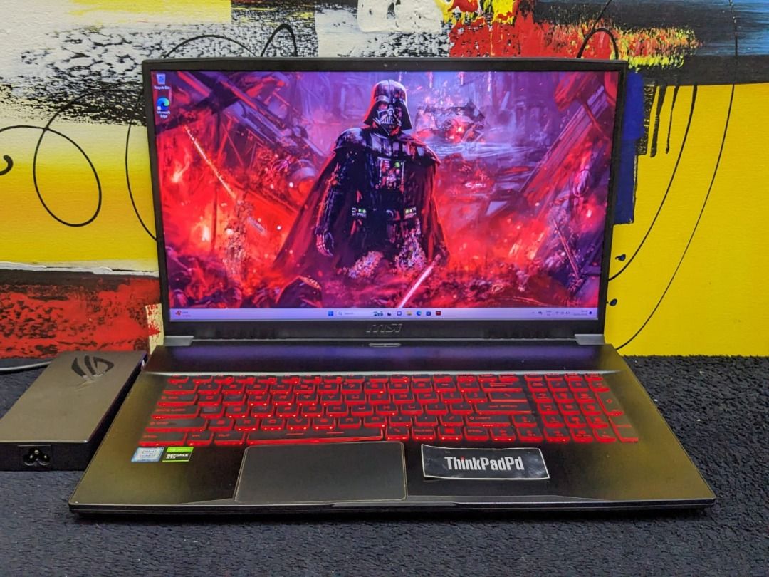 Laptop Gaming MSI GF75 Core i7 9750H Nvidia GTX 1050Ti 4GB GDDR5 Mulus