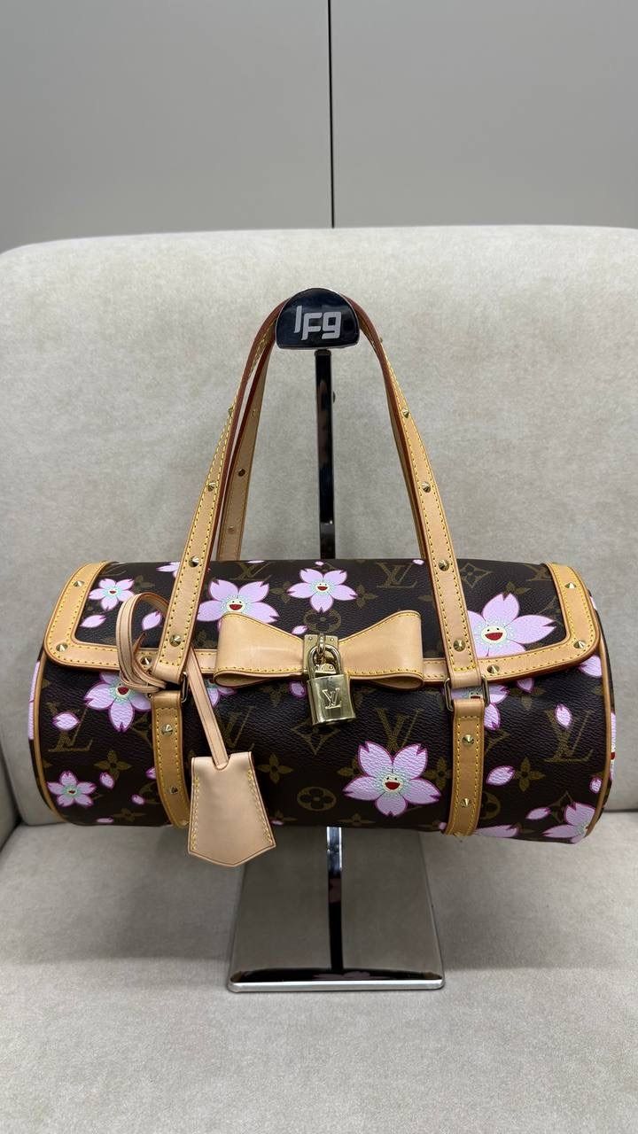 Louis Vuitton X Takashi Murakami Cherry Blossom Papillon in Monogram (Local Stock*) (Category: Bags & Wallets) located in Singapore. Submitted by projectlfg (Listing ID 1372010548, Image 3). Description: Louis Vuitton X Takashi Murakami Cherry Blossom Papillon in Monogram (Local Stock*) Condition 98% New. Year: 2008 Accessories: Dust Bag, Box, Lock, Keys Size: 27x14x14 / SGD: 2400 • ACRA Registered Company in Singapore • Physical Outlets in Singa