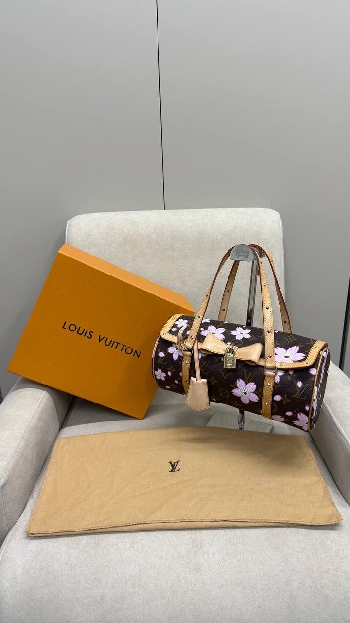 Louis Vuitton X Takashi Murakami Cherry Blossom Papillon in Monogram (Local Stock*) (Category: Bags & Wallets) located in Singapore. Submitted by projectlfg (Listing ID 1372010548, Image 2). Description: Louis Vuitton X Takashi Murakami Cherry Blossom Papillon in Monogram (Local Stock*) Condition 98% New. Year: 2008 Accessories: Dust Bag, Box, Lock, Keys Size: 27x14x14 / SGD: 2400 • ACRA Registered Company in Singapore • Physical Outlets in Singa