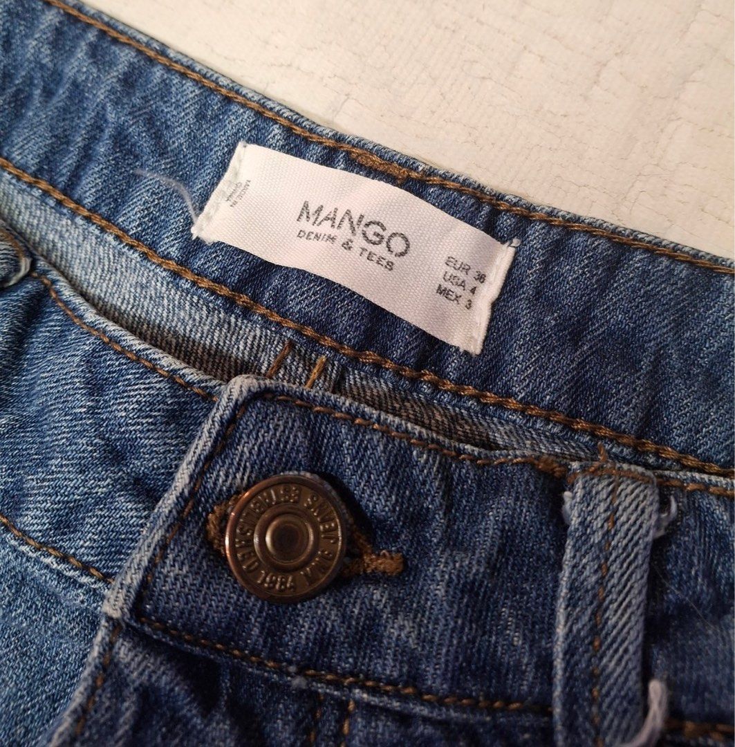 Mango Denim shorts (Category: Shorts) located in Makati City. Submitted by sweetsj (Listing ID 1371950222, Image 3). Description: Size Medium Rarely used .