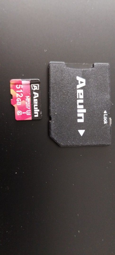 Micro SD Card 512Gb with Adapter (Category: Other Accessories) located in Singapore. Submitted by k1132h (Listing ID 1372018636, Image 2). Description: Bought for my Xiaomi Webcam C300, but webcam can support upto 256Gb..