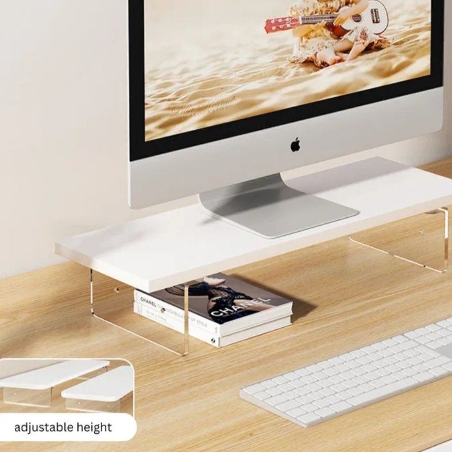 Homeworking Laptop Riser Monitor Stand Riser | Desktop Laptop Stand | Computer Screen Riser ...