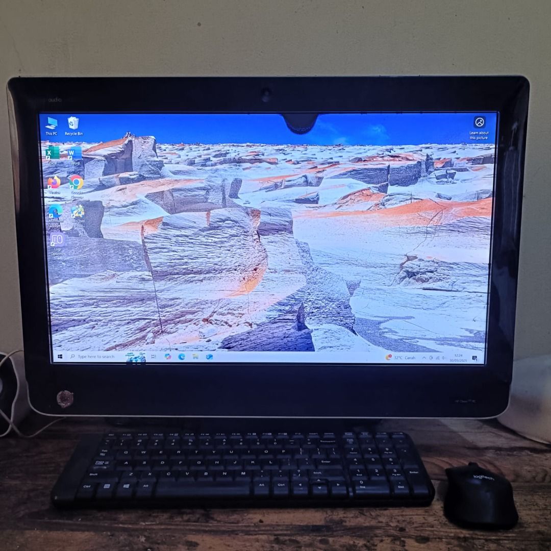 PC All in One HP core i5 Ram GB SSD 128 GB HDD TB layar 21 inch