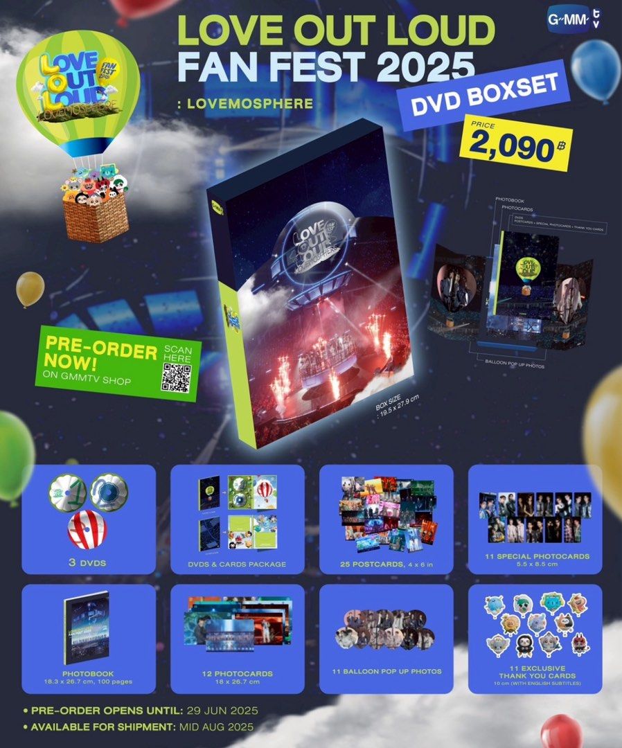 PREORDER! LOVE OUT LOUD LOL FAN FEST boxset gmm gmmtv代購