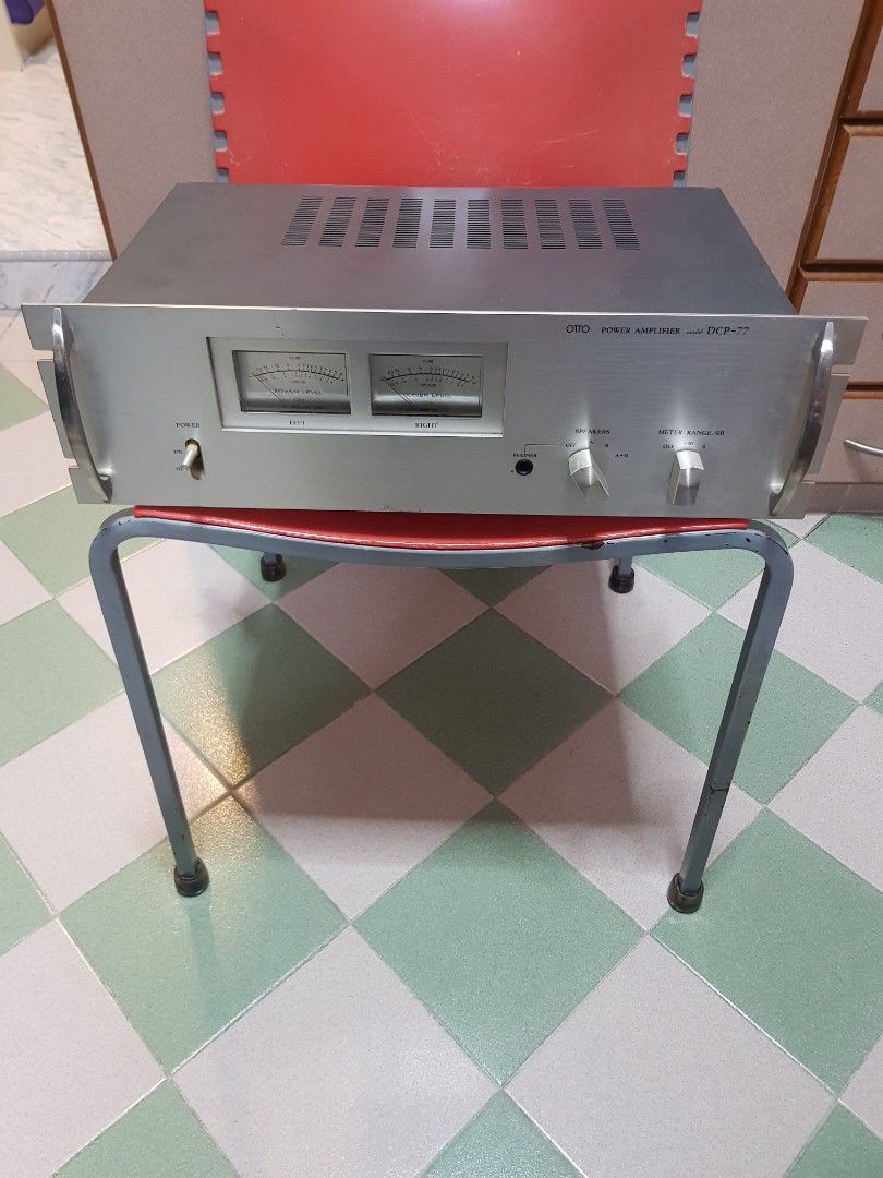 Rare Vintage Otto Power Amp (Category: Soundbars, Speakers & Amplifiers) located in Singapore. Submitted by hockseonglimsamuel (Listing ID 1372074014, Image 1). Description: Extremely Rare Powerful Vintage OTTO DCP-77 Power Amp With Built In VU Meters, Have Speaker A And Speaker B Selector, Also Can Play Two Pairs Of Speakers Together, Made In Japan, It Was 110 Volts, Come With Stepdown Transformer..