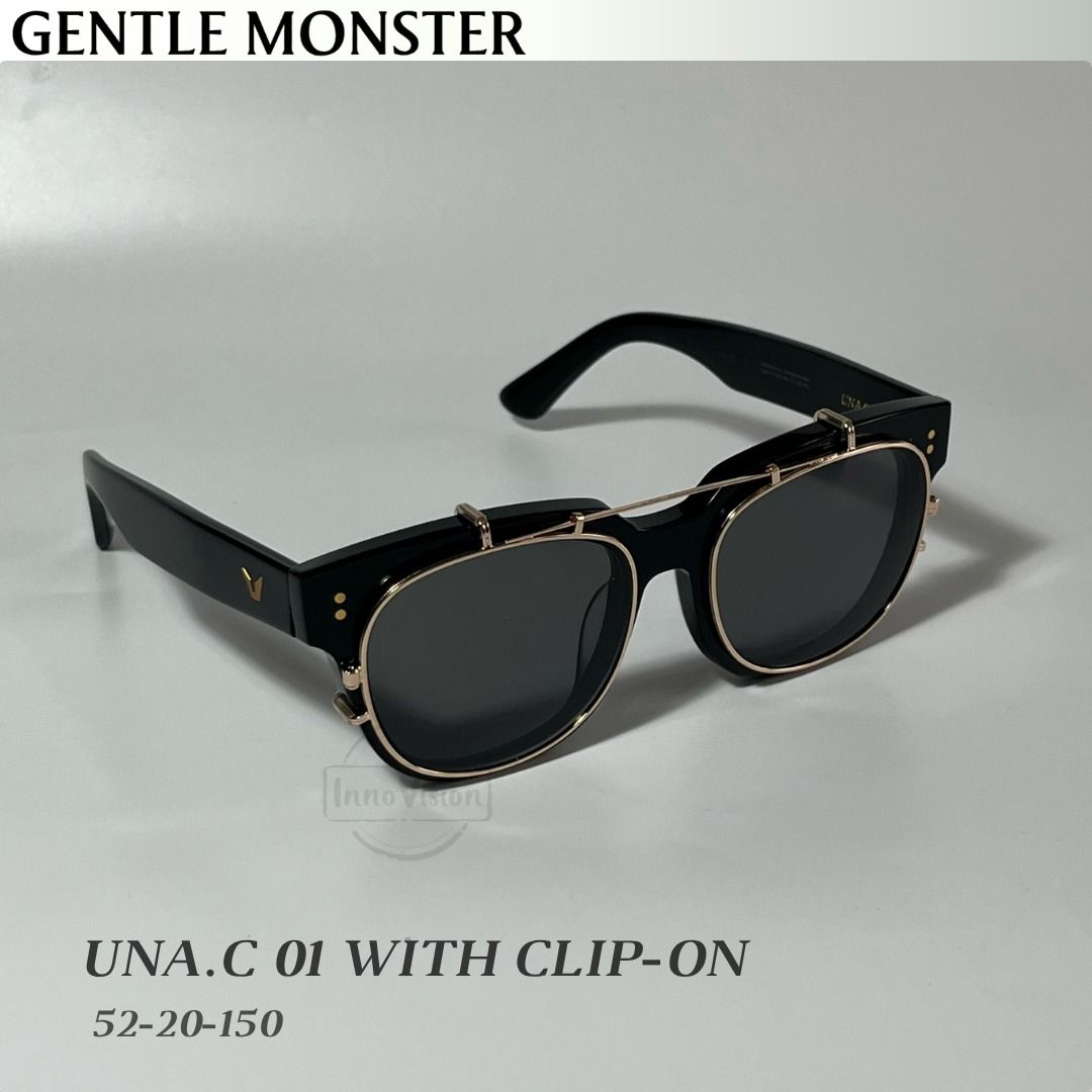 Ready Stock/Full Set)Gentle Monster - Una.C 01 with Clip on