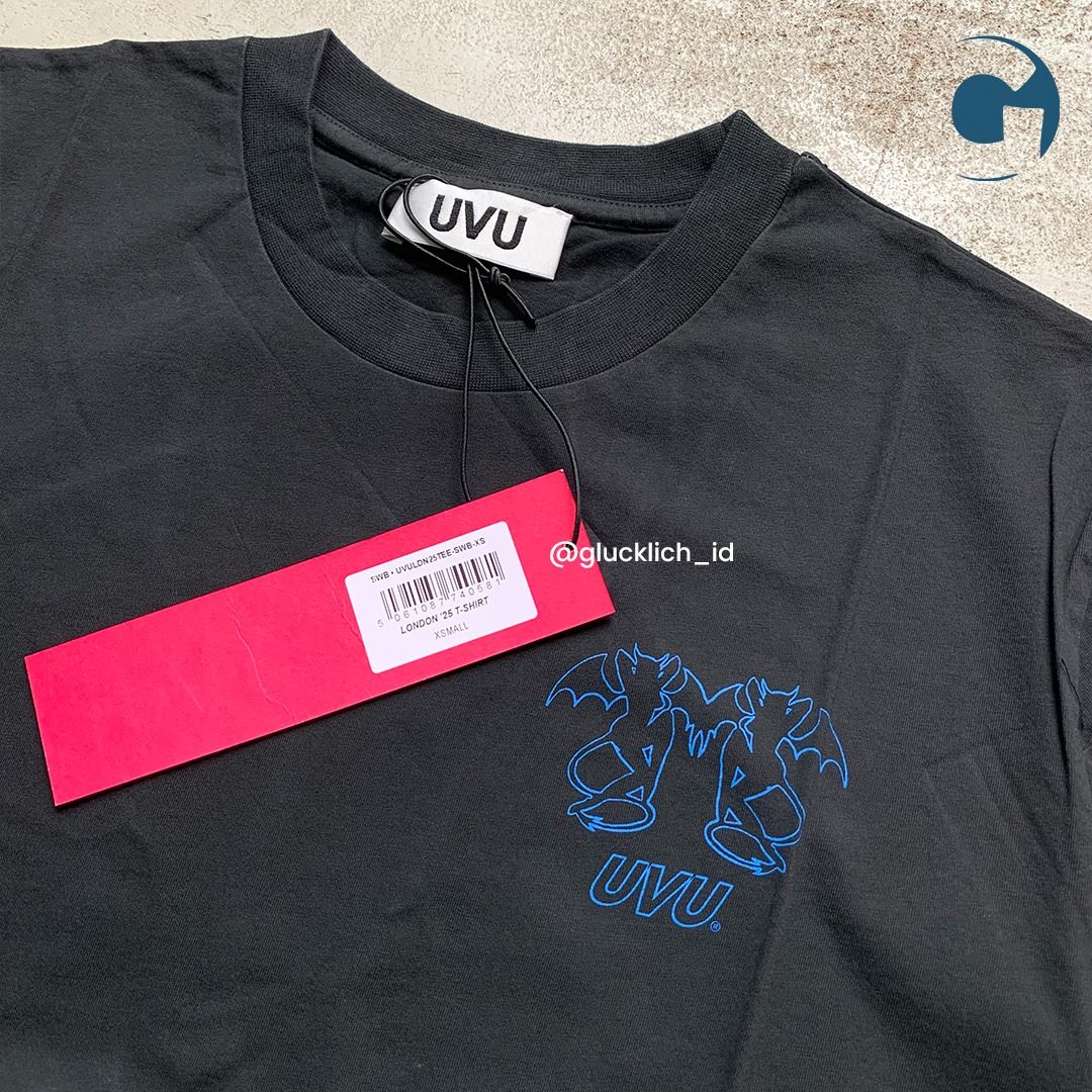 UVU, London Marathon 25 Tee in Black, Fesyen Pria, Pakaian