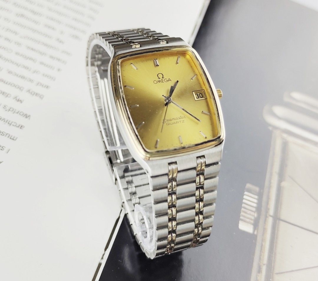 Vintage Omega Seamaster (Category: Luxury Watches) located in Manila. Submitted by ab.authentic.collection (Listing ID 1371951124, Image 2). Description: Available for Sale Vintage Omega Seamaster - Ref. 196.0239 - 28mm x 37mm from lugs to lugs - Quartz; Keeps time - Approx. 7.5 inches wrist - With free travel leather pouch included - Unit only Price: Php25,000.