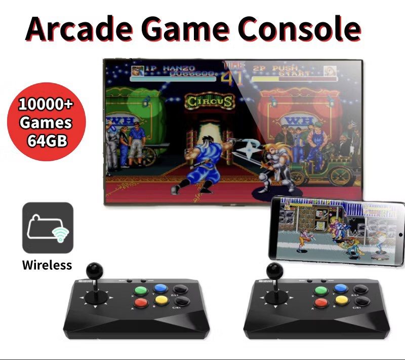 Wireless Arcade Controller (Category: Others) located in Singapore. Submitted by wrkts (Listing ID 1371920006, Image 2). Description: Very lightly use, less than 3 occasions, chuld keep asking to play, I don't want to play, it is best to sell it away to next buyer. Please help me 😅 2 Wireless Arcade Joysticks Suitable for TV PC Phone.