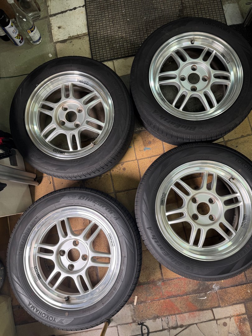 15” RPF Enkei design Rep rims, Car Accessories, Tyres & Rims on Carousell