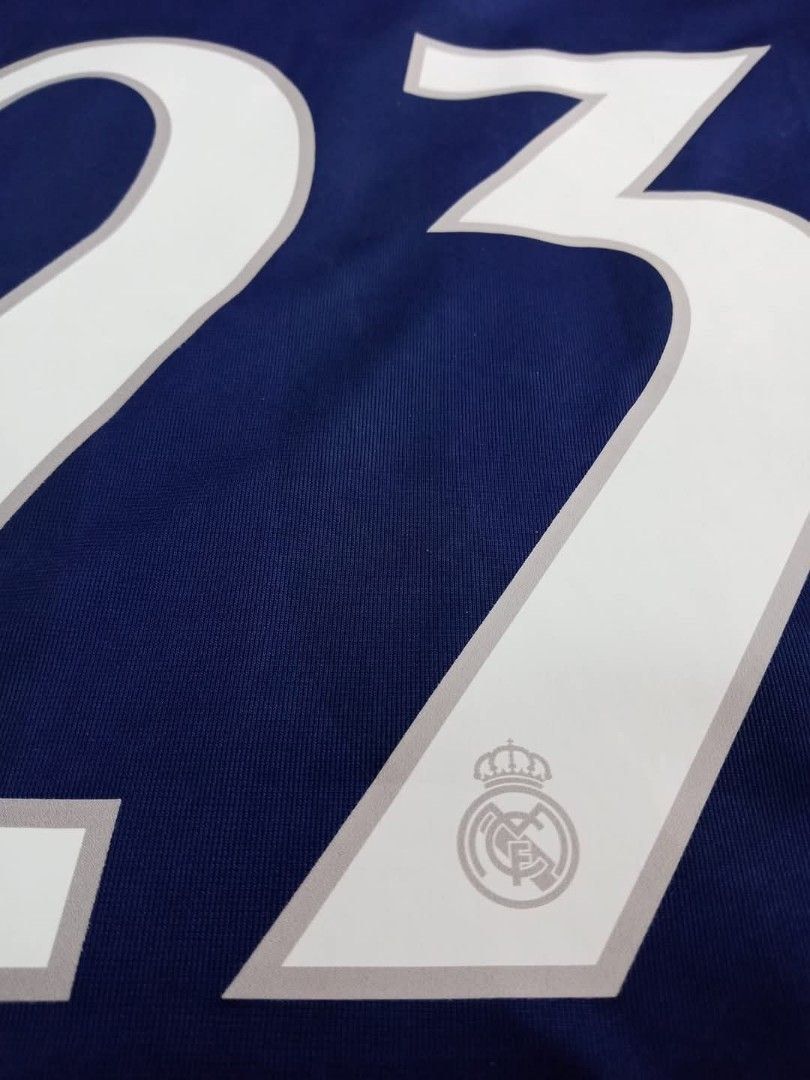 #23 David Beckham 2005-06 Real Madrid soccer/football jersey/kit rare/retro/vintage (Category: Activewear) located in Singapore. Submitted by dreamsstore (Listing ID 1372229487, Image 3). Description: #23 David Beckham 2005-06 Real Madrid jersey !! Jersey in a very good condition for its age ! SIZE : M ❗️❗️❗️ Pit : 20-21 inches Length : 28 inches FREE POSTAGE INCLUDED FOR ALL SHIRTS🎉🎉🎉 Some bobbling is expected for retro jerseys but conditions