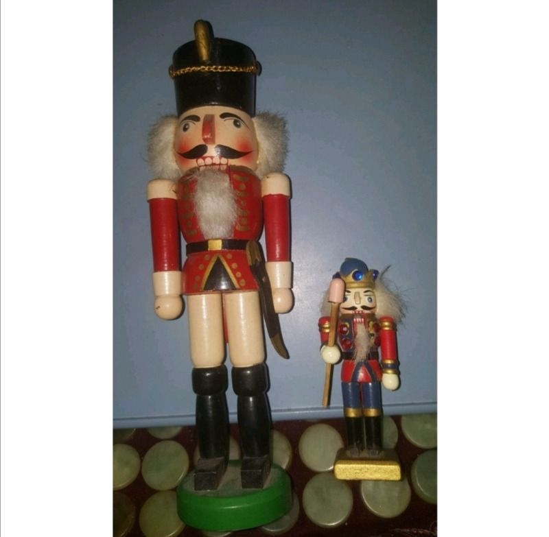2pcs Hand Painted Nutcracker Toy Soldier with Sword (Large and small) (Category: Figurines & Statues) located in Manila. Submitted by the_thrift_shop_onlineph (Listing ID 1372122376, Image 1). Description: No long reservation, priority ASAP buyer Products in hand ready to ship Feel free to chat, message or text for additional pictures and inquiry for the availability of the items before placing an order. What you see what you get (see pictures) D
