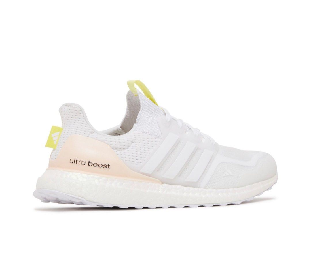 Adidas ultraboost dna pink white, Fesyen Wanita, Sepatu di