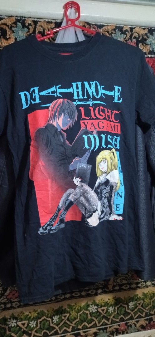 Anime death note shirt (Category: Activewear) located in Pateros City. Submitted by lancep2020 (Listing ID 1372167003, Image 1). Description: in very good condition size small deathe note shirt 600 only.