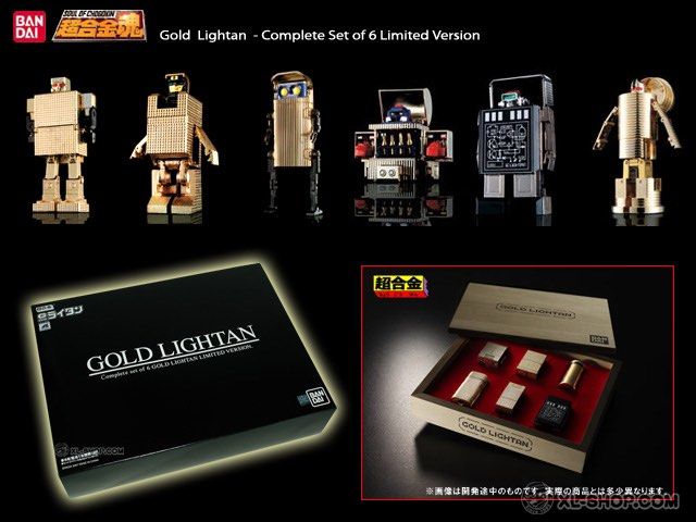Bandai SOC Gold Lightan / Lightan Collectable Wooden Box Set of Six (Category: Toy Figures) located in Singapore. Submitted by piecemain77 (Listing ID 1372161428, Image 1). Description: Bandai SOC Gold Lightan / Lightan Collectable Wooden Box Set of Six Never open and still In its plastic wrap..