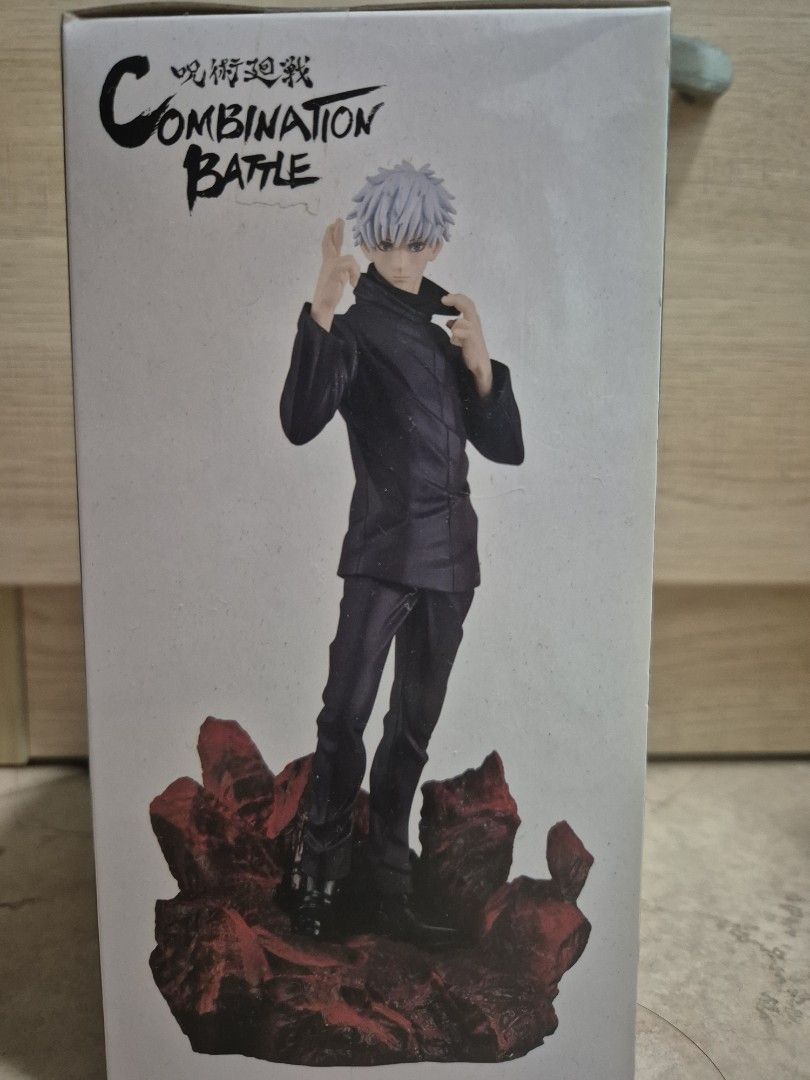 BNIB Gojo Bandai Figurine (Category: Toy Figures) located in Singapore. Submitted by vwxyz0 (Listing ID 1372250446, Image 2). Description: Sealed Gojo Figurine Bought but end up having no place to display please adopt him! Postage: +$3.50 Would prefer meetups though as its big.