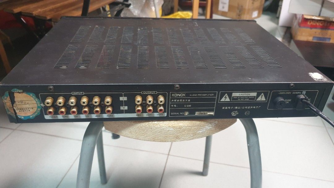China made high end pre amplifier (Category: Soundbars, Speakers & Amplifiers) located in Singapore. Submitted by wang5335 (Listing ID 1372217521, Image 3). Description: Made in China pre amp, used high grade components. sound is good. price negotiable..
